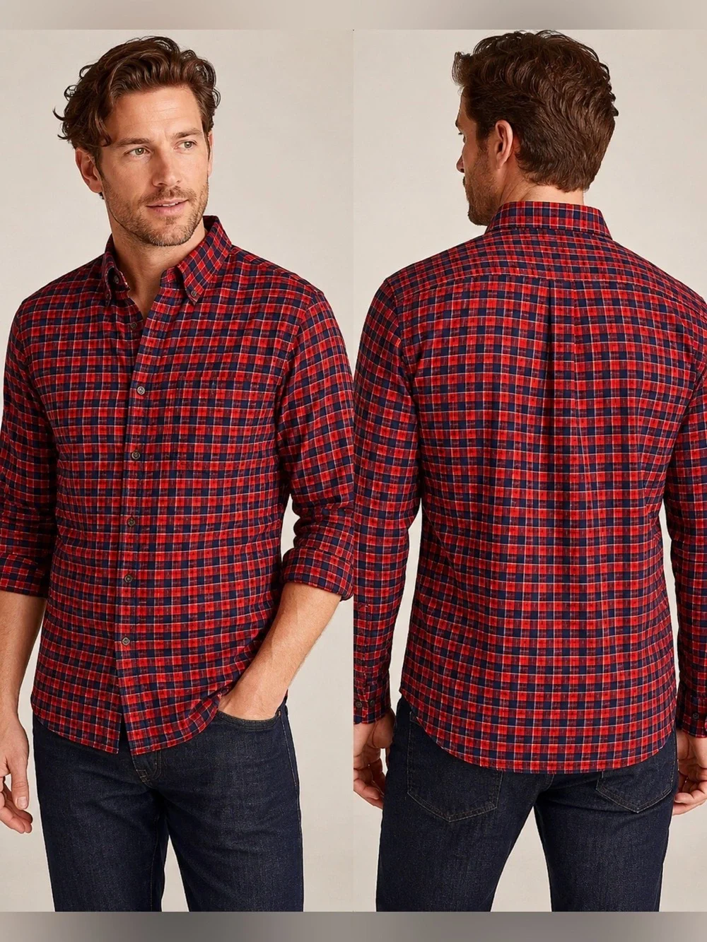 J.Crew Men’s Plaid Flannel Shirt  size M